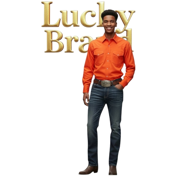 Men's Lucky Brand 223 Straight Leg Jeans -Dark Wash EUC $110 Retail - Picture 9 of 9